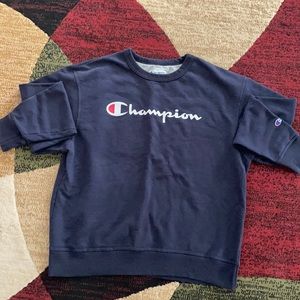 Navy blue champion crewneck